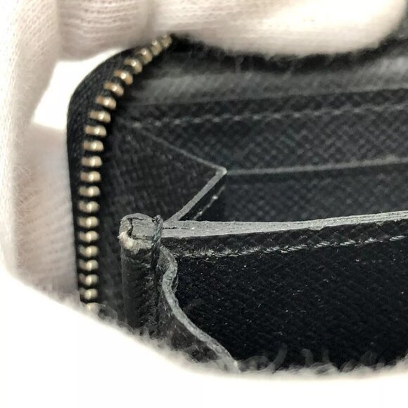 Auth LOUIS VUITTON N63076 Damier Graphite zip-around coin purse coin purse - Picture 2 of 16